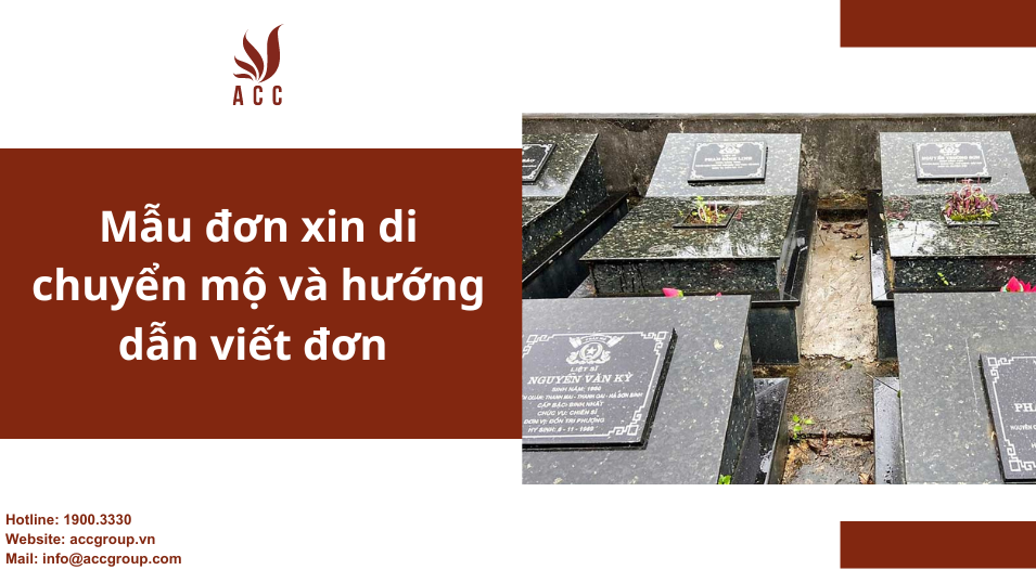 Mẫu đơn xin di chuyển mộ và hướng dẫn viết đơn