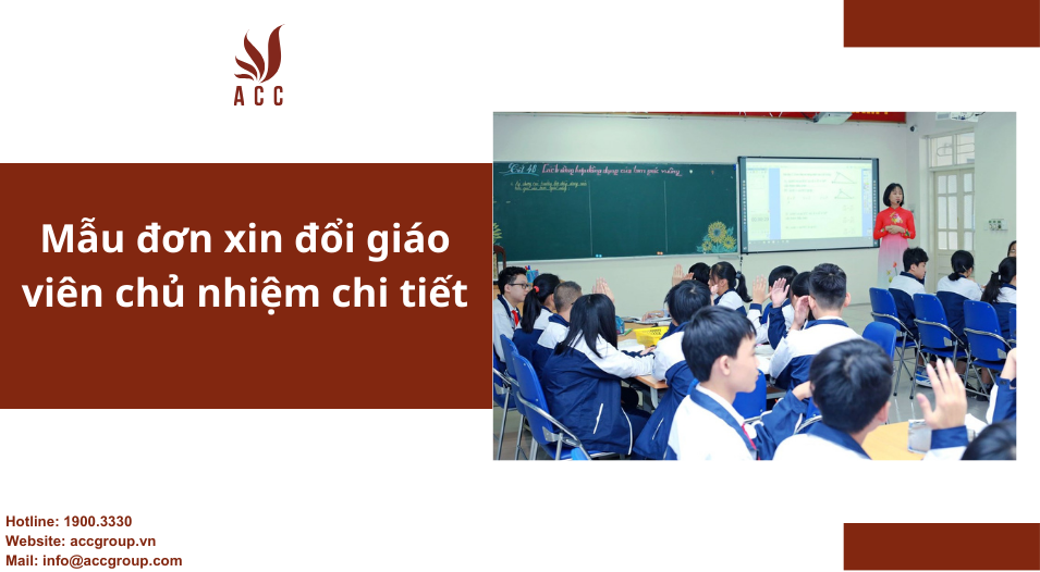 Mẫu đơn xin đổi giáo viên chủ nhiệm chi tiết