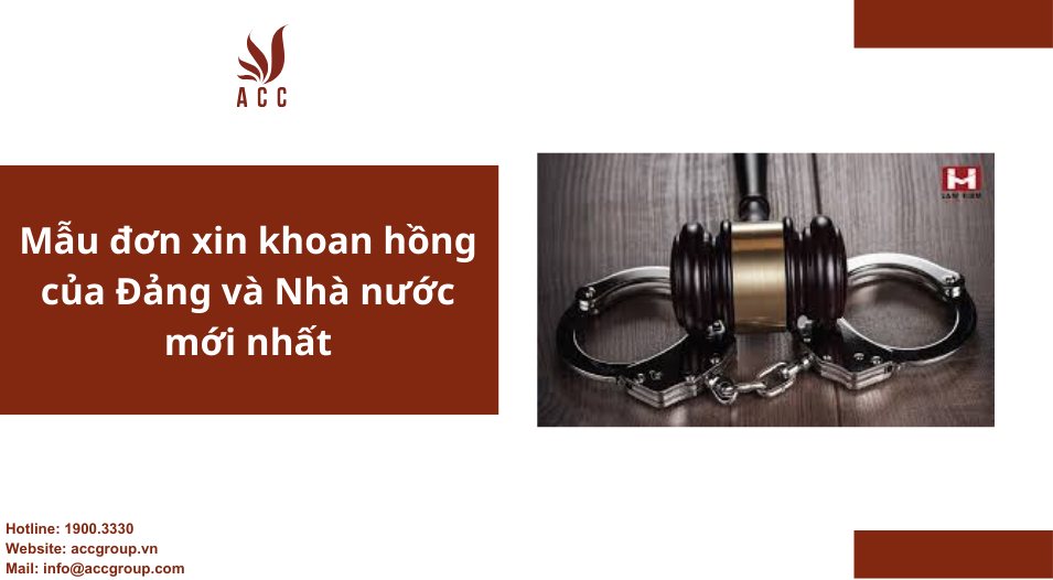 Mẫu đơn xin khoan hồng của Đảng và Nhà nước mới nhất