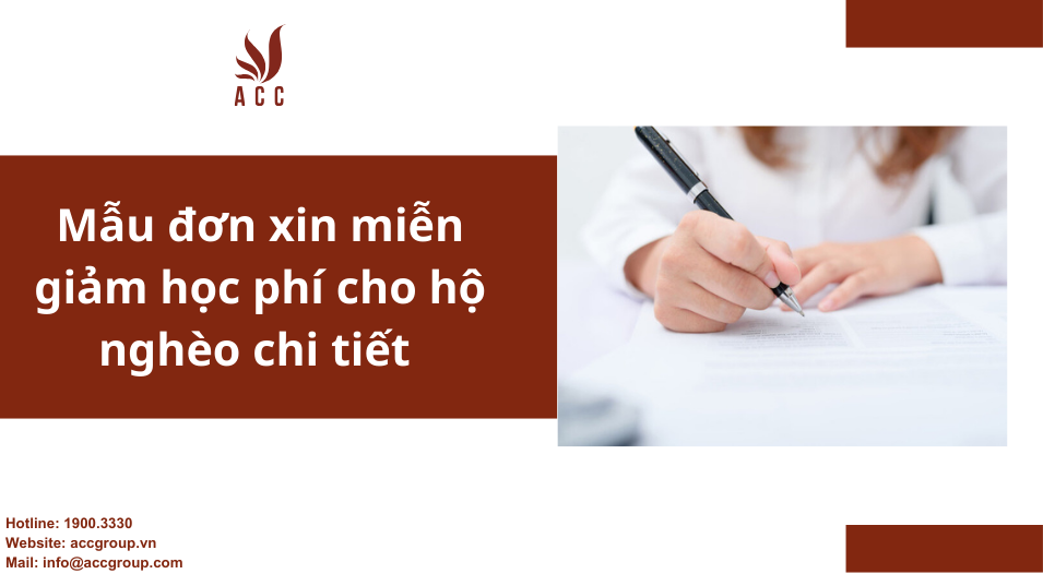 Mẫu đơn xin miễn giảm học phí cho hộ nghèo chi tiết