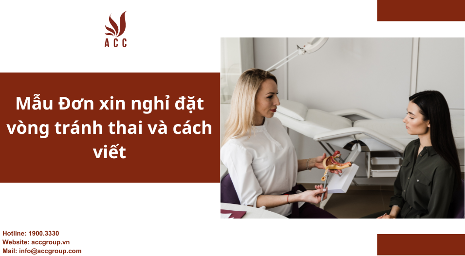 Mẫu Đơn xin nghỉ đặt vòng tránh thai và cách viết