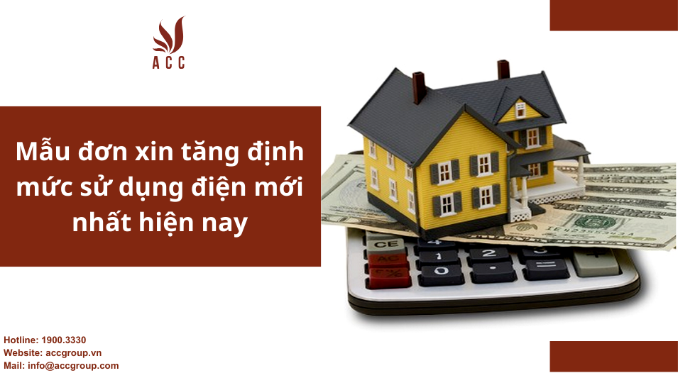 Mẫu đơn xin tăng định mức sử dụng điện mới nhất hiện nay