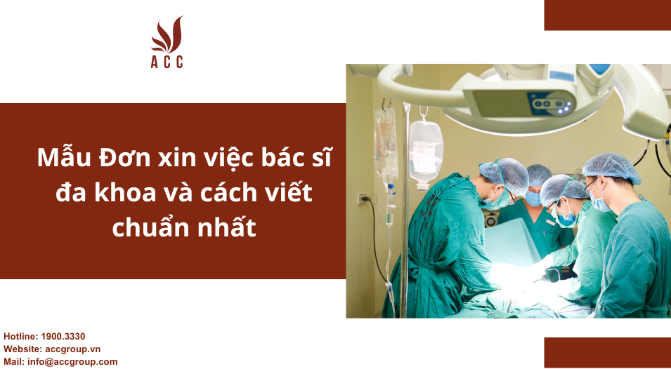 Mẫu Đơn xin việc bác sĩ đa khoa và cách viết chuẩn nhất
