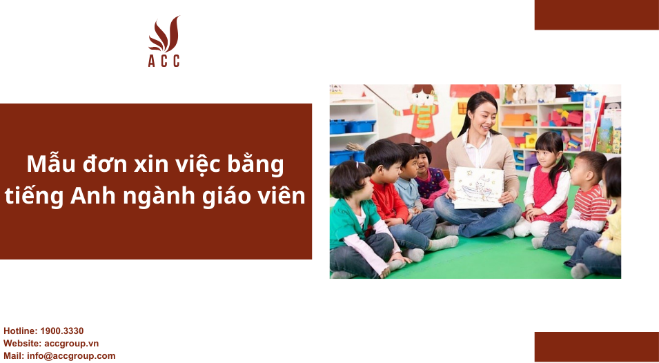 Mẫu đơn xin việc bằng tiếng Anh ngành giáo viên