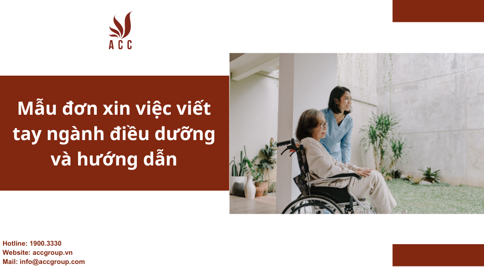 Mẫu đơn xin việc viết tay ngành điều dưỡng và hướng dẫn