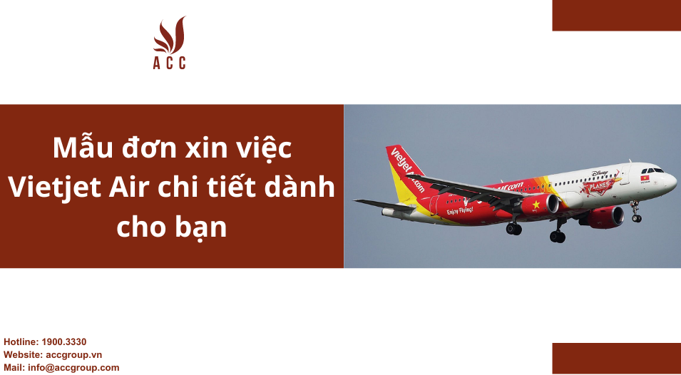 Mẫu đơn xin việc Vietjet Air chi tiết dành cho bạn