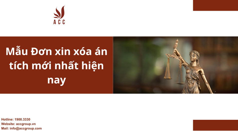 Mẫu Đơn xin xóa án tích mới nhất hiện nay