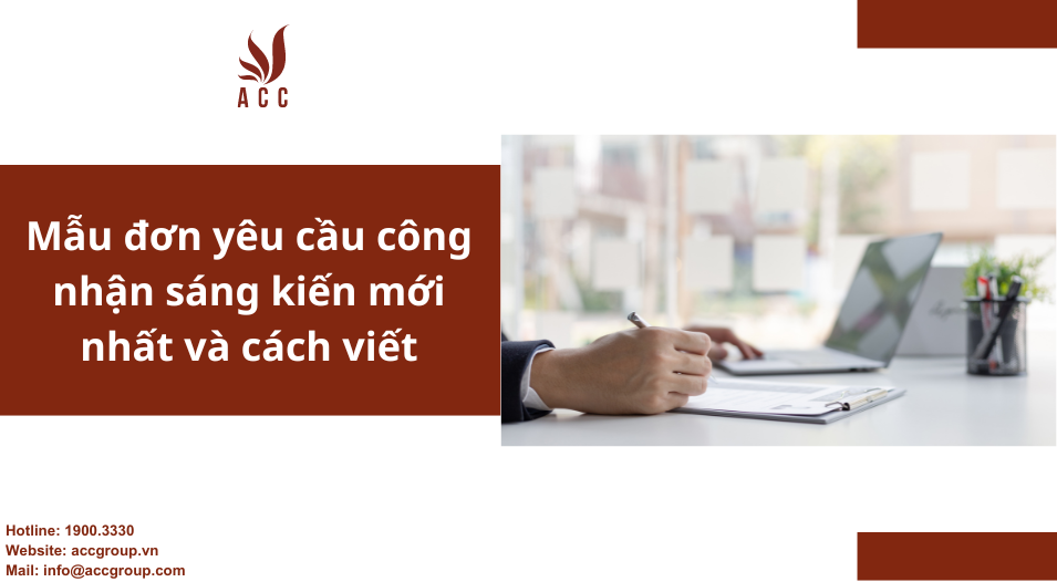 Mẫu đơn yêu cầu công nhận sáng kiến mới nhất và cách viết