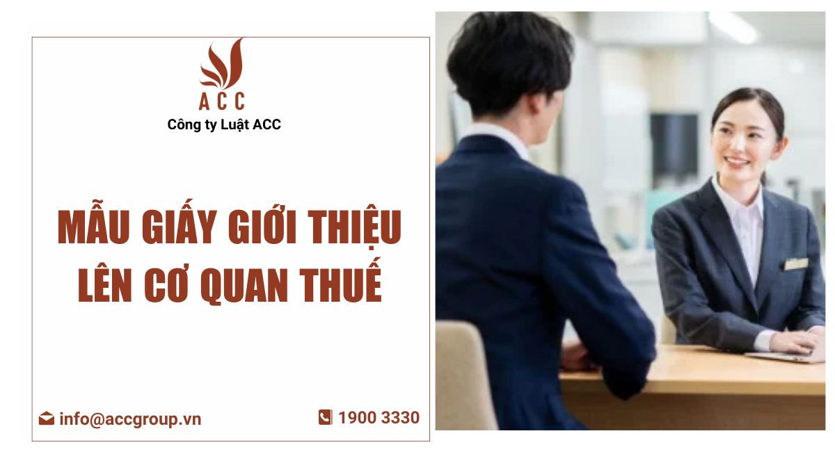 Mẫu giấy giới thiệu lên cơ quan thuế