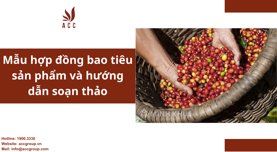 Mẫu hợp đồng bao tiêu sản phẩm và hướng dẫn soạn thảo