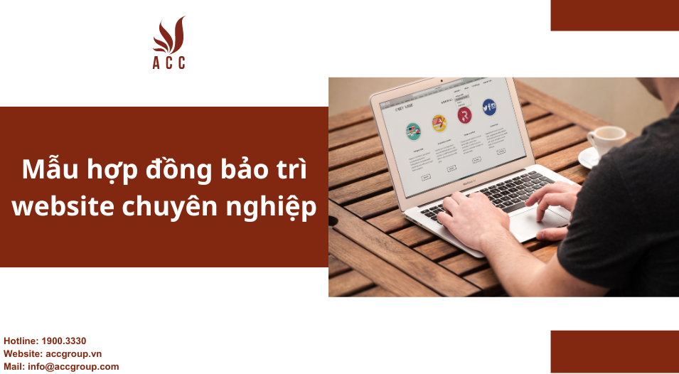 Mẫu hợp đồng bảo trì website chuyên nghiệp