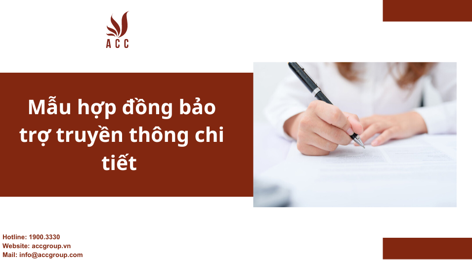 Mẫu hợp đồng bảo trợ truyền thông chi tiết