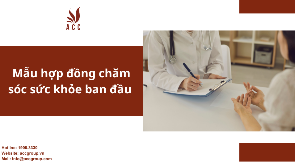 Mẫu hợp đồng chăm sóc sức khỏe ban đầu