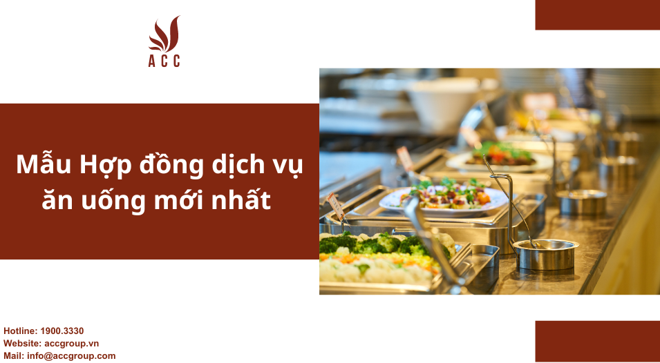 Mẫu Hợp đồng dịch vụ ăn uống mới nhất