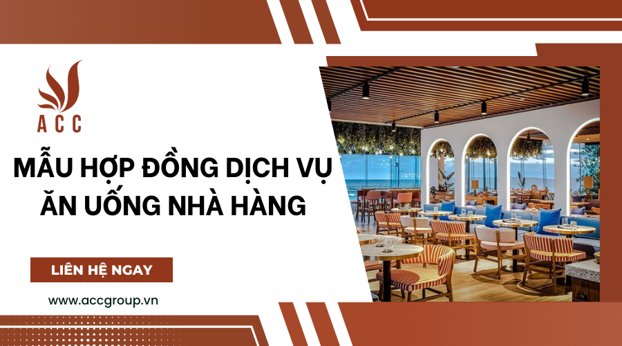 Mẫu hợp đồng dịch vụ ăn uống nhà hàng