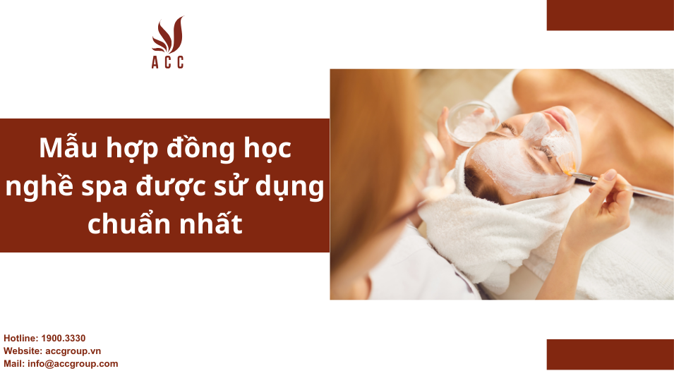 Mẫu hợp đồng học nghề spa được sử dụng chuẩn nhất