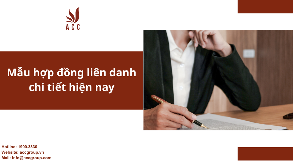 Mẫu hợp đồng liên danh chi tiết hiện nay