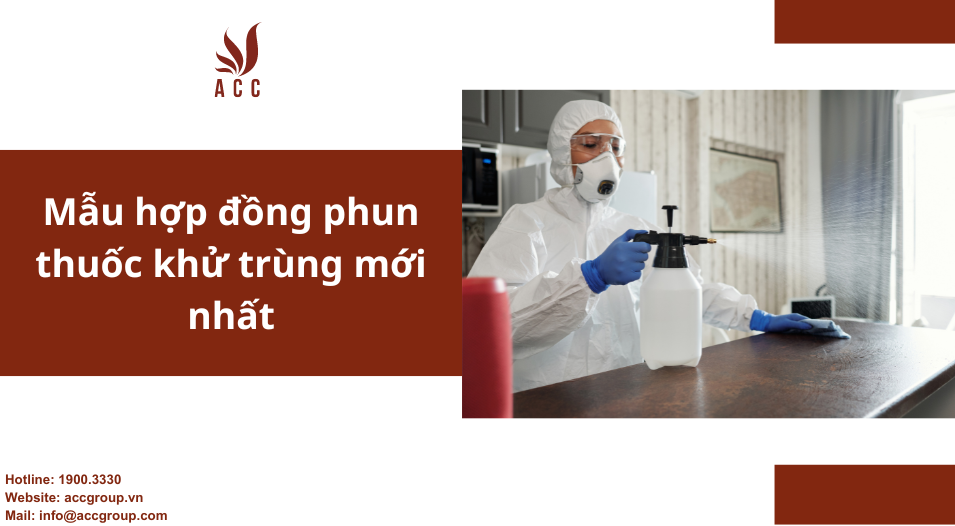 Mẫu hợp đồng phun thuốc khử trùng mới nhất