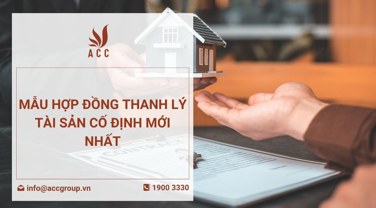 Mẫu hợp đồng thanh lý tài sản cố định