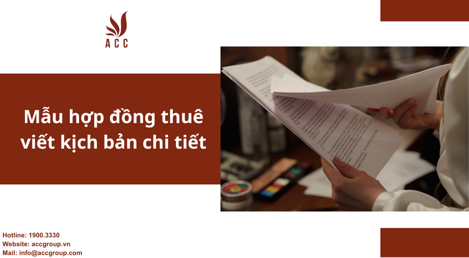 Mẫu hợp đồng thuê viết kịch bản chi tiết