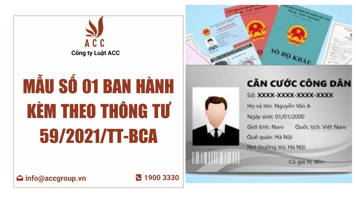Mẫu số 01 ban hành kèm theo Thông tư 59/2021/TT-BCA