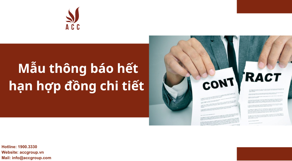 Mẫu thông báo hết hạn hợp đồng chi tiết