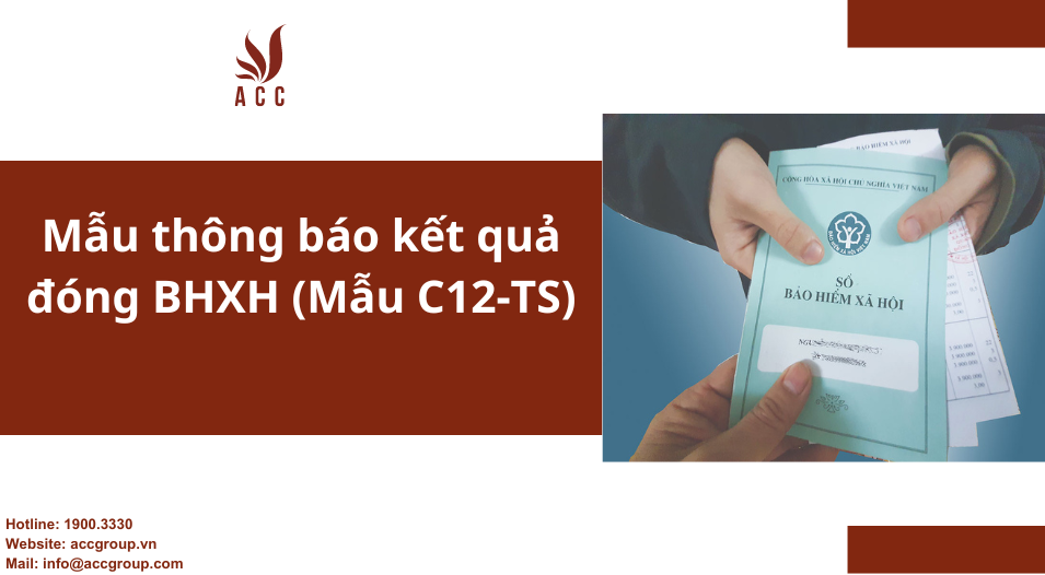 Mẫu thông báo kết quả đóng BHXH (Mẫu C12-TS)