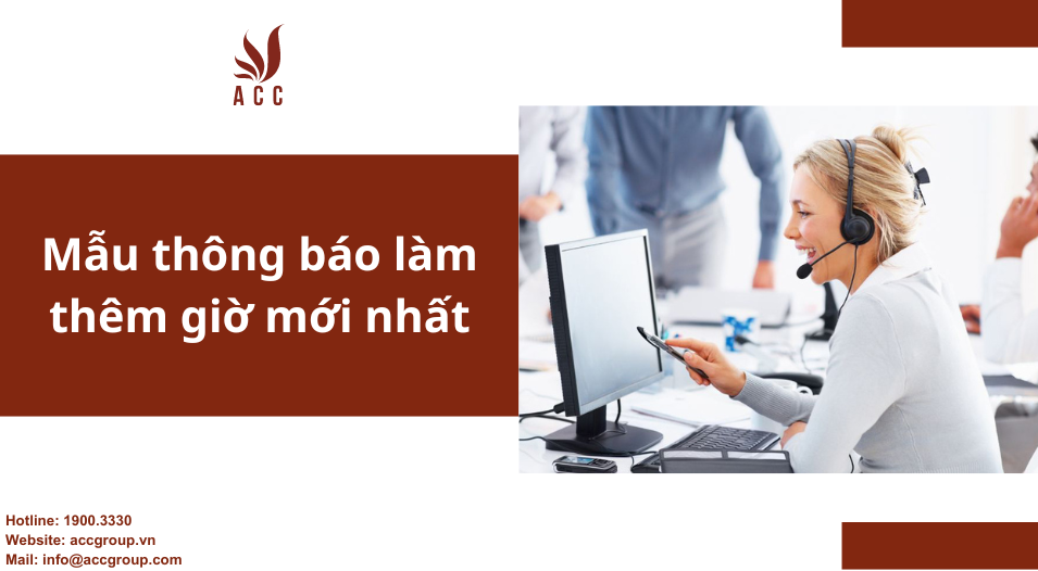 Mẫu thông báo làm thêm giờ mới nhất