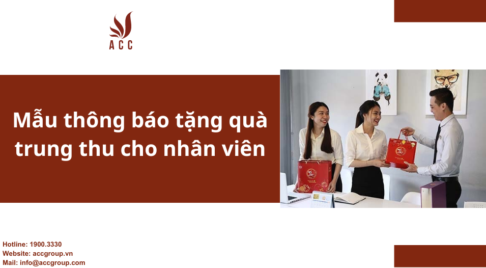 Mẫu thông báo tặng quà trung thu cho nhân viên