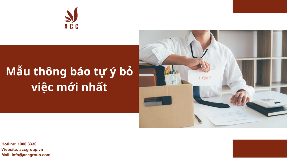 Mẫu thông báo tự ý bỏ việc mới nhấtMẫu thông báo tự ý bỏ việc mới nhất