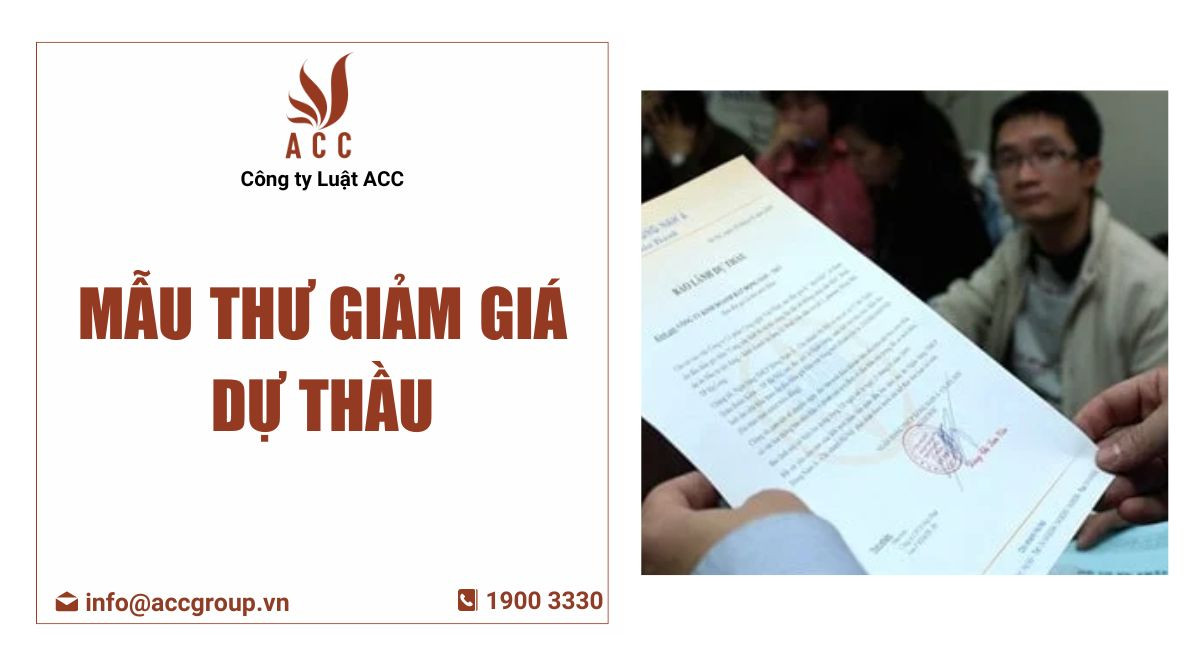 MẪU THƯ GIẢM GIÁ DỰ THẦU?