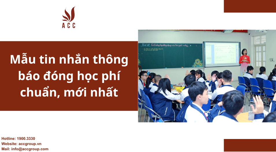 Mẫu tin nhắn thông báo đóng học phí chuẩn, mới nhất