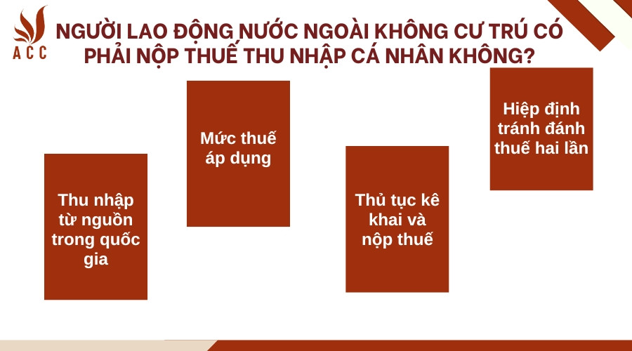 Người lao động nước ngoài không cư trú có phải nộp thuế thu nhập cá nhân không?