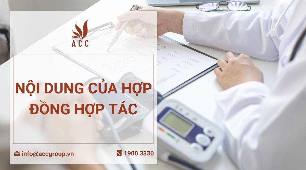 Nội dung của hợp đồng hợp tác