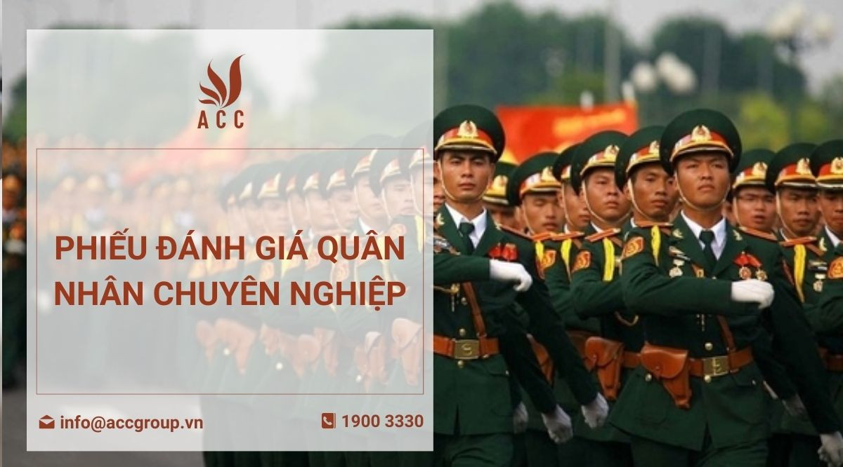 Phiếu đánh giá quân nhân chuyên nghiệp