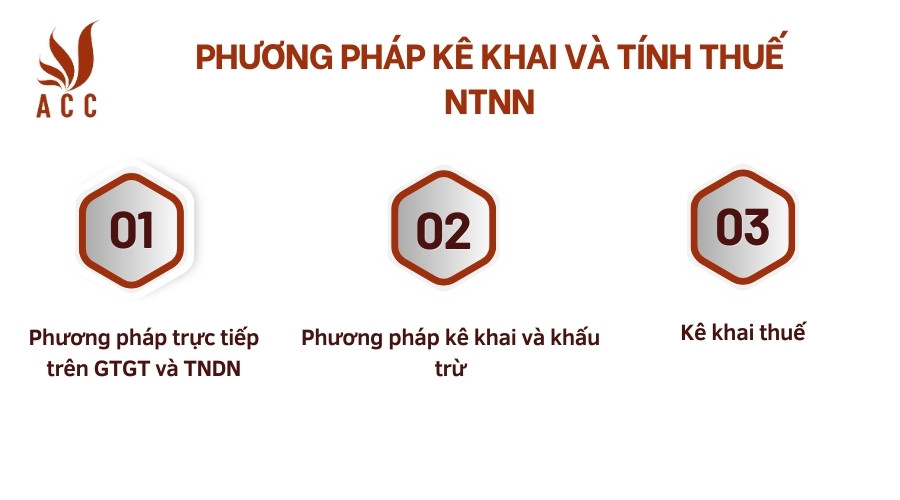 Phương pháp kê khai và tính thuế NTNN