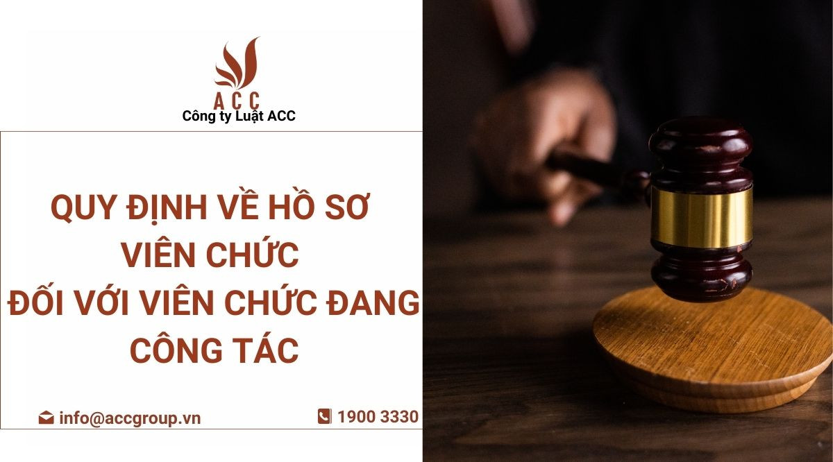Quy định về hồ sơ viên chức đối với viên chức đang công tác