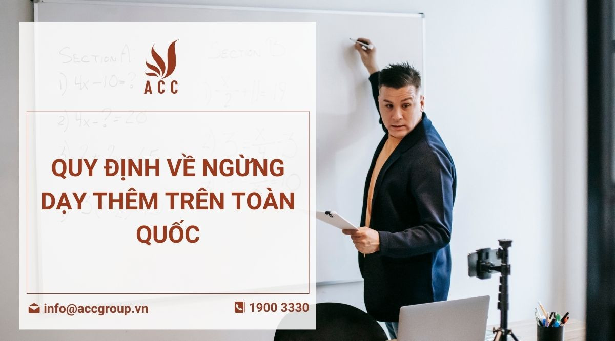 Quy định về ngừng dạy thêm trên toàn quốc