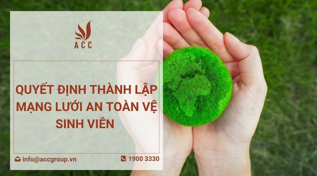 Quyết định thành lập mạng lưới an toàn vệ sinh viên