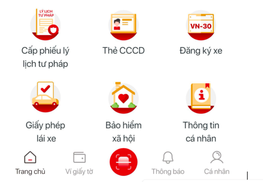 Tiện ích cấp phiếu lý lịch tư pháp điện tử trên VNeID