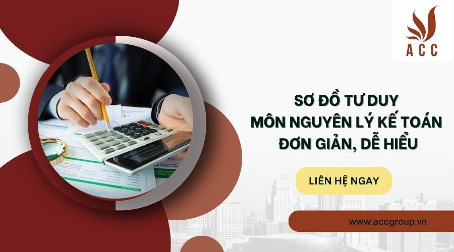 Sơ đồ tư duy môn nguyên lý kế toán đơn giản, dễ hiểu