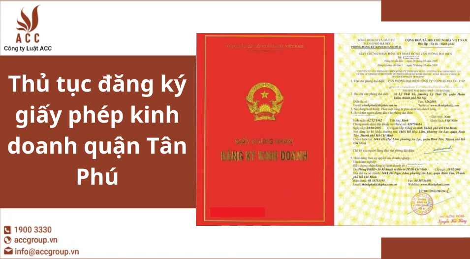Thủ tục đăng ký giấy phép kinh doanh quận Tân Phú