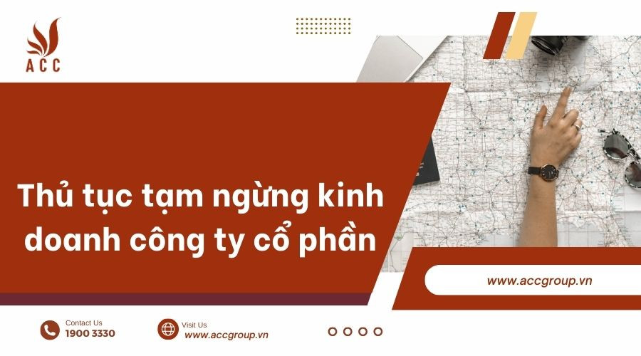 Thủ tục tạm ngừng kinh doanh công ty cổ phần