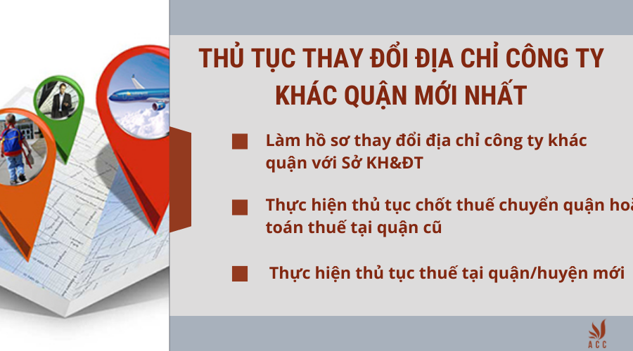 Thủ tục thay đổi địa chỉ công ty khác quận mới nhất