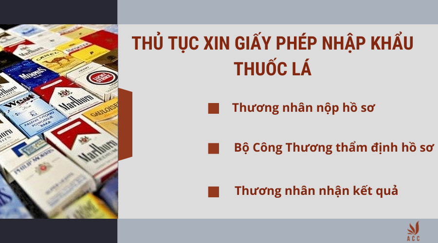 Thủ tục xin giấy phép nhập khẩu thuốc lá