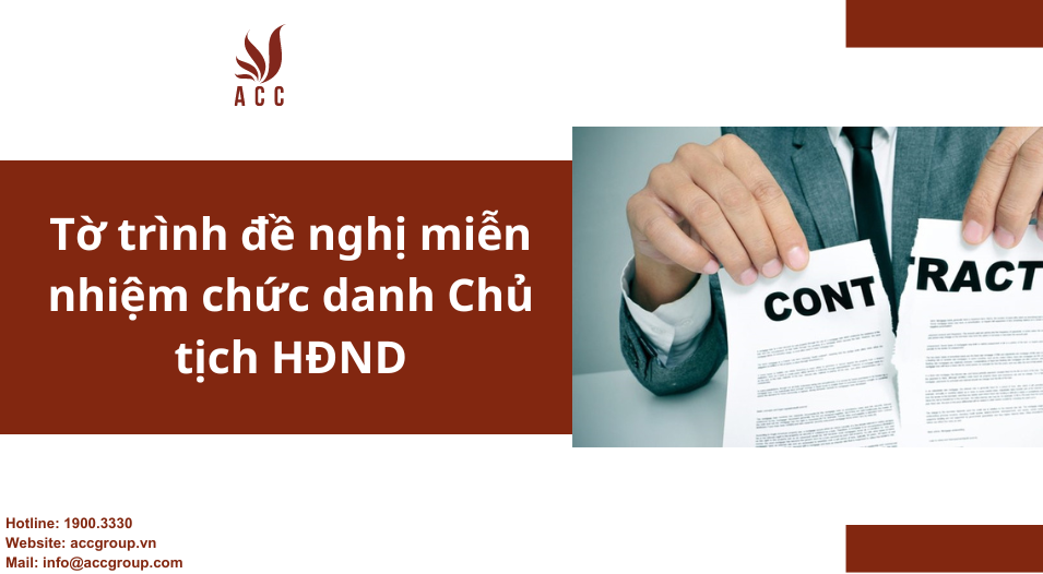 Tờ trình đề nghị miễn nhiệm chức danh Chủ tịch HĐND