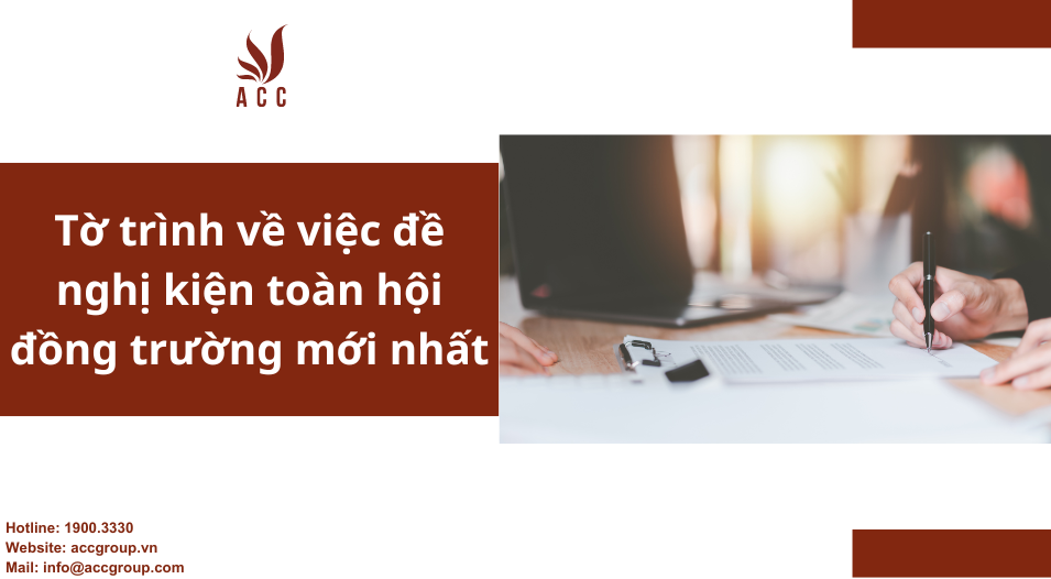 Tờ trình về việc đề nghị kiện toàn hội đồng trường mới nhất