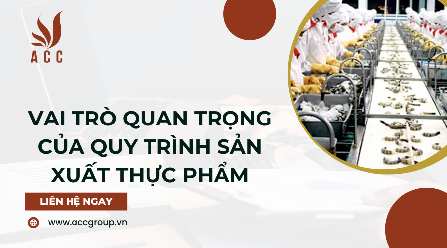 Vai trò quan trọng của quy trình sản xuất thực phẩm