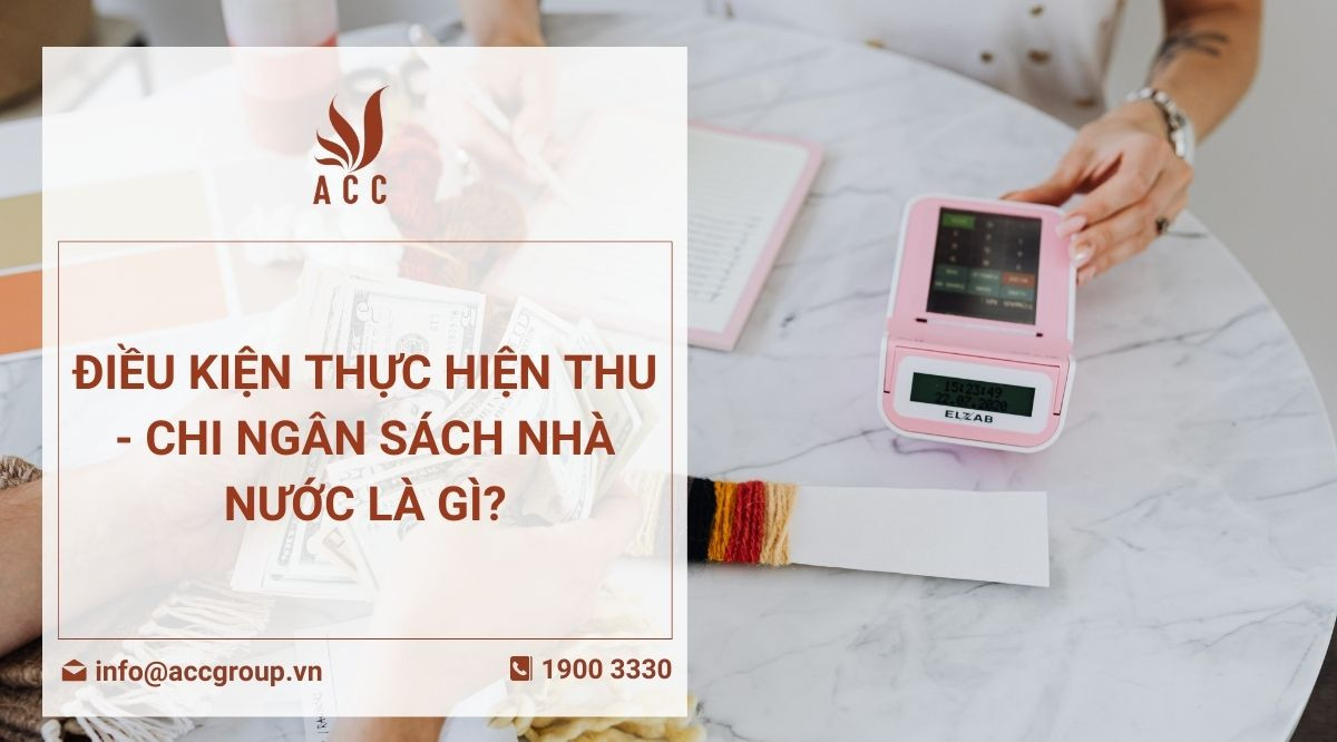 Điều kiện thực hiện thu - chi ngân sách nhà nước là gì?