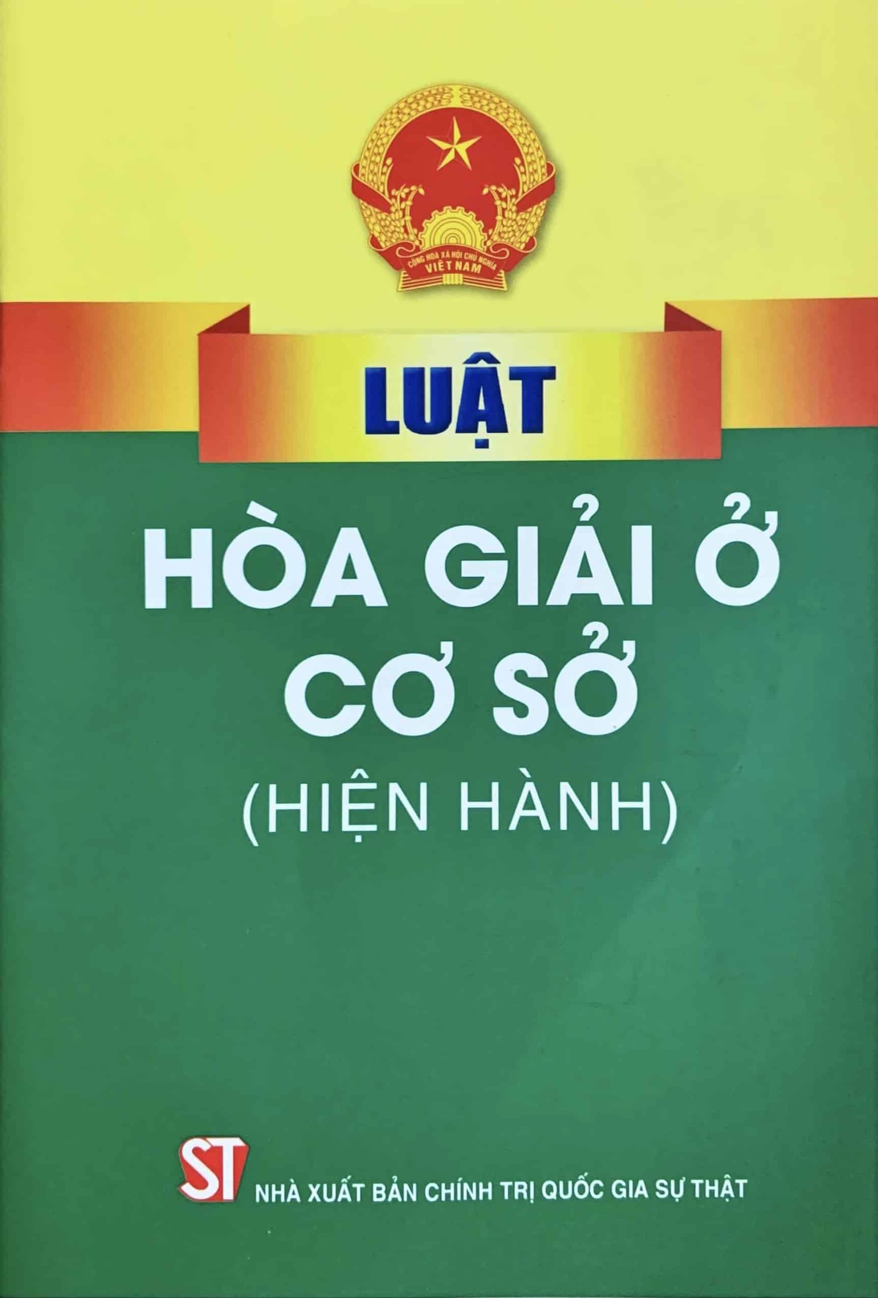 Luật hòa giải ở cơ sở năm 2013 số 35/2013/QH13 mới nhất